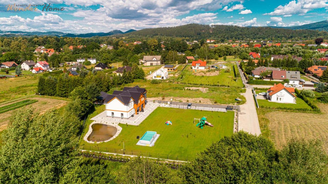 Wonder Home - Apartamenty Halo Karkonosze Z Ogrodem, Sezonowym Basenem, Placem Zabaw I Widokiem Na Sniezke - Zlokalizowane Blisko Karpacza Myslakowice Bagian luar foto