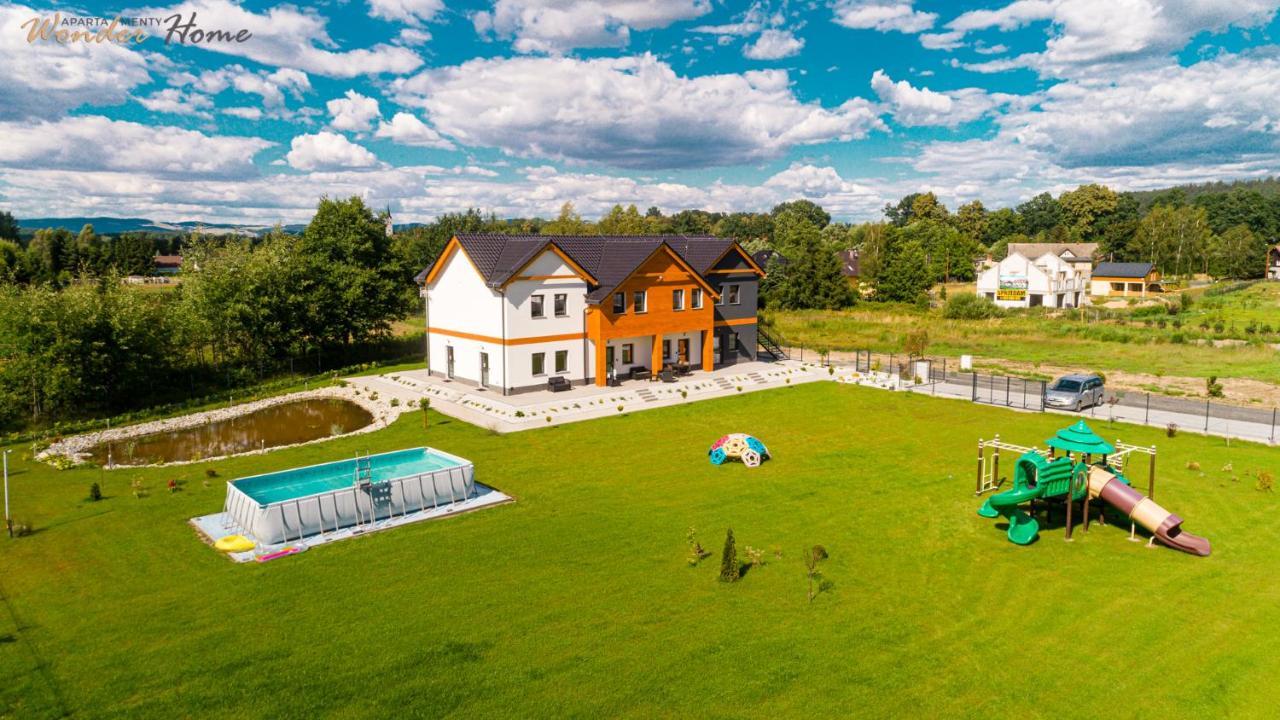 Wonder Home - Apartamenty Halo Karkonosze Z Ogrodem, Sezonowym Basenem, Placem Zabaw I Widokiem Na Sniezke - Zlokalizowane Blisko Karpacza Myslakowice Bagian luar foto
