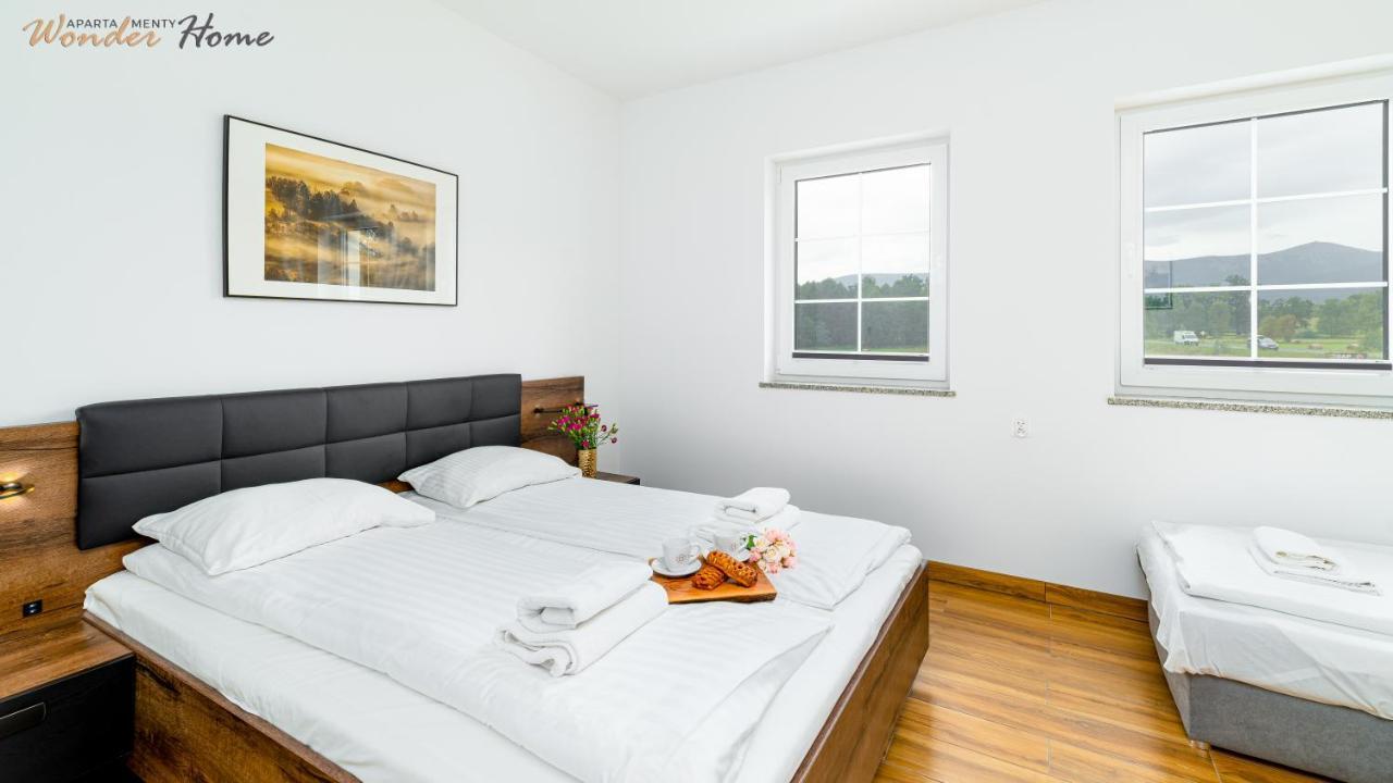 Wonder Home - Apartamenty Halo Karkonosze Z Ogrodem, Sezonowym Basenem, Placem Zabaw I Widokiem Na Sniezke - Zlokalizowane Blisko Karpacza Myslakowice Bagian luar foto